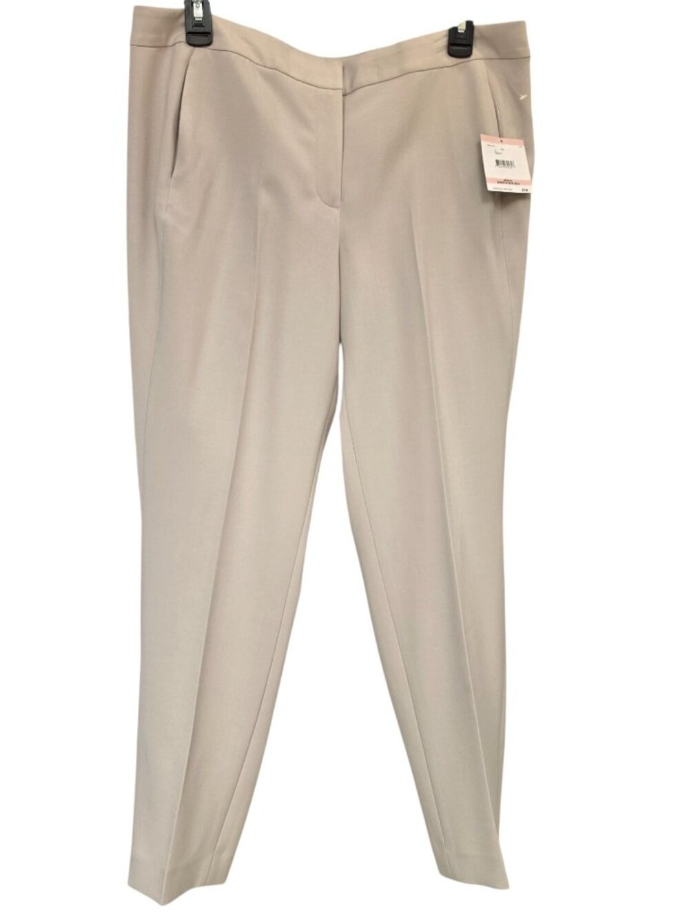Kasper Stone Dress Pants Women Size 10 Straight Leg Lined Flat Front Mid Rise NW